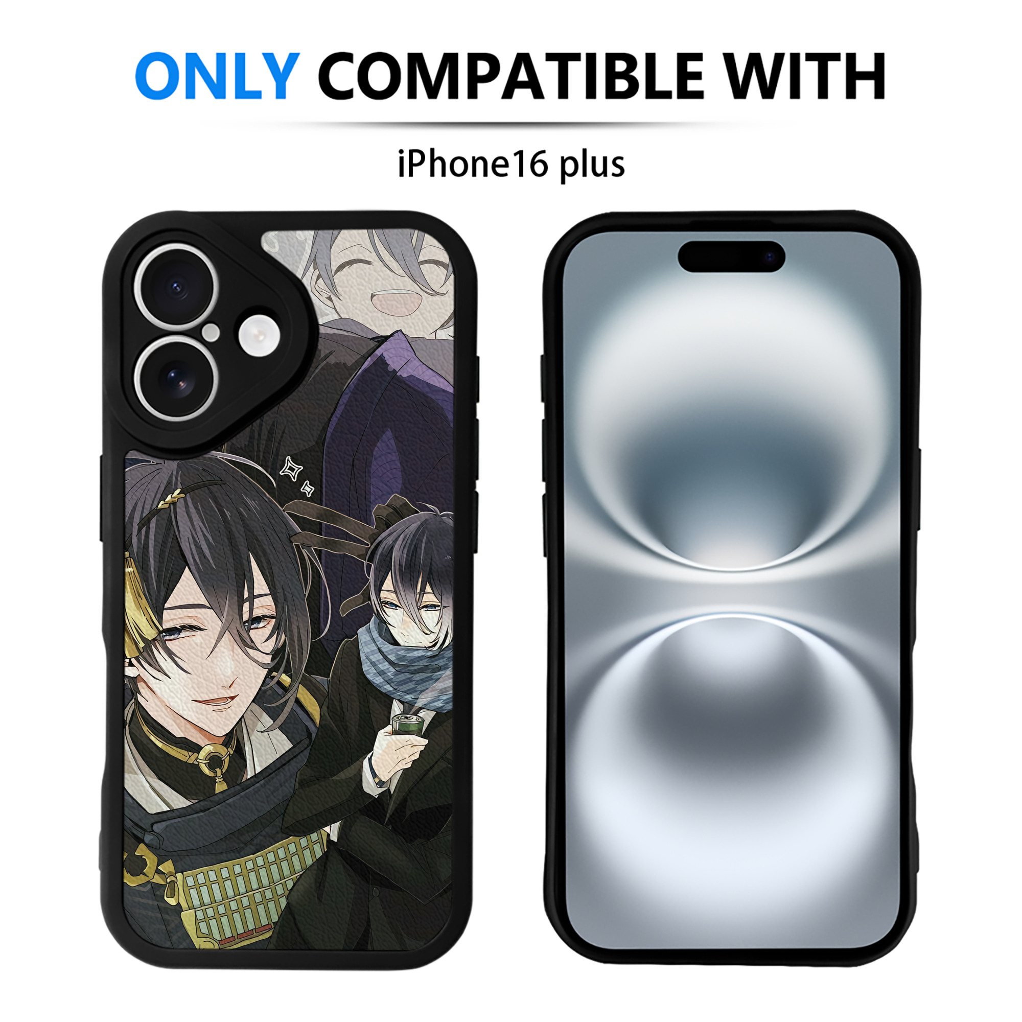 （画像用） 刀剣乱舞 Touken Ranbu 【iPhone 16シリーズ対応】シリコンスマホケース（レザー調） 材質：シリコン